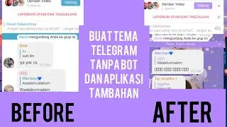 BUAT TEMA TELEGRAM TANPA BOT DAN TANPA APLIKASI TAMBAHAN||SYAFIRA OFFICIAL 😍🤩🤩