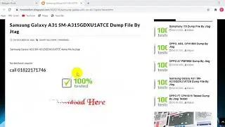 Samsung Galaxy A31 SM-A315GDXU1ATCE Dump File By Jtag