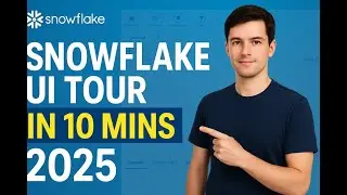 🖥️ Snowflake UI Tour 2025 | Master the Snowsight web Interface in 10 Mins (Beginner-Friendly Guide)