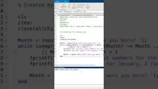 MATLAB: Validated User Input - Month (as a number)