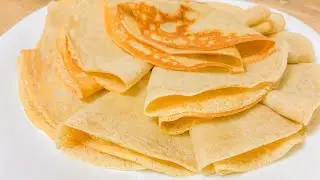 Тонкие блины из цельнозерновой муки. Идеальные пропорции для вкусных и тонких блинов.