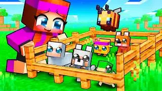 Anna adopte tous les bébés animaux de Minecraft !