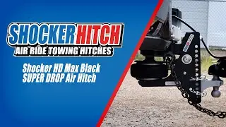 The Perfect Hitch For Your Lifted Truck - Shocker HD Max Black Super Drop Air Hitch - Shocker Hitch