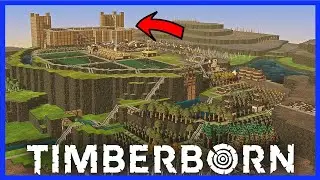 Medieval Fortress - BEAVER CASTLE!  - Ep 4 Timberborn Hard Mode