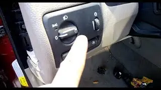 Volvo S60 V70  Headlight switch removal  2001-2009  dim dash lights / no radio light