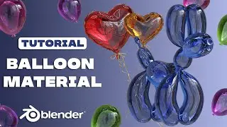 How To Quickly Make Balloon Material In Blender 3.3 In 3 Minutes ! 3D Tutorial for Beginners