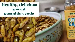 Super HEALTHY snack! YUMMY spiced pumpkin seeds