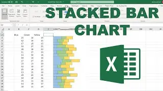 How to make in-cell stacked bar charts in excel