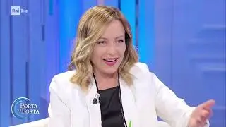 Giorgia Meloni intervistata a Porta a Porta da Bruno Vespa. Assolutamente da non perdere!