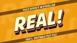 How To Create REAL Text Effect In PixelLab | ( Free PLP File )