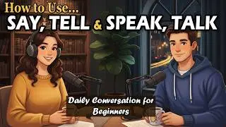 SAY vs TELL vs SPEAK vs TALK | English Grammar Lesson for Beginners | Daily Conversation
