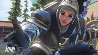 Brigitte Gold Weapon In-Game | Mani Legendary Skin | GOLD SHIELD UPDATE