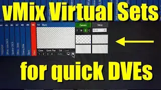 vMix Virtual Sets for quick DVE's LIVE!