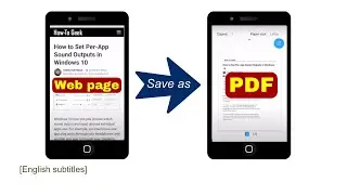 How to Save a Webpage as PDF in Android phone | Website to PDF | Web page to PDF | Print to Pdf