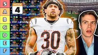 Top 40 Running Back Rankings & Tiers - Week 4 Fantasy Football