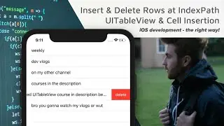 How to insert rows and delete rows / table view cells in UITableView and tableview controller