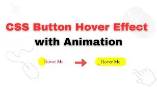 CSS Button Hover Effect with Animation Tutorial | HTML and CSS