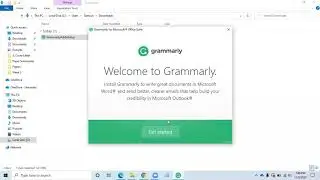 How to install Grammarly for MS Words and Outlooks on Windows - by Samsun