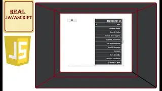 animated responsive vanilla JavaScript side navigation (part2)