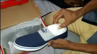 Unboxing  the puma shoes