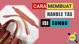 Cara membuat handle tas isi selang sumbu || proses penarikan sumbu pada tali tas