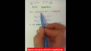 2024 AYT Matematik Soruları Diziler #2024 #aytmatematik #tyt #yks #2025