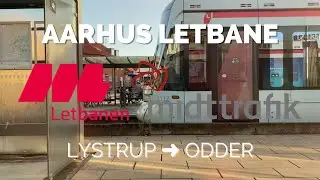 🇩🇰🚋 Aarhus Letbane - Linha 2 - Lystrup ➜ Odder (left window)