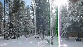 La Pine Winter 2012 - Back Yard Trees, Snow and Icicles
