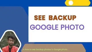 How to see backup photos in Google photo  | English tutorial
