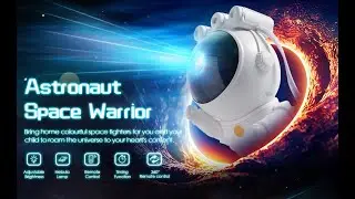 Astronaut Galaxy Projector with Remote Control   360° Adjustable for Kids