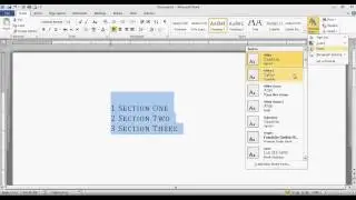 Word 2007-2010: How to use the Heading Themes in Word