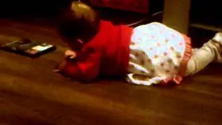 I will get the hang of crawling on laminate!