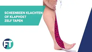 Scheenbeenklachten of klapvoet zelf tapen » Instructie » FysioTape