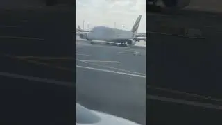 Посадка flydubai Boeing 737-800 в аэропорту Дубая (OMDB)