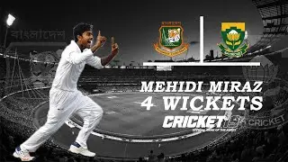 Mehidi Miraz's 4 wickets against South Africa | BAN vs SA Test Match | Tussle Gaming | Cricket 19