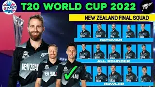 T20 World Cup 2022 - New Zealand Final Squad | NZ Squad For T20 World cup 2022 | TWC 2022
