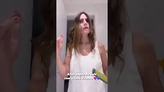 Lulu batendo papo com seu irmão na barriga da mamãe