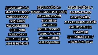 ДЕҲАИ САЙФ РАҲИМЗОДИ АФАРДИ МАБЛАҒ БАРОИ РОҲ 