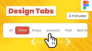 Tabs Ui Ux | Scrolling | Using Auto Layout | Figma Tutorial
