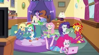 My little pony Equestria Girls Pinkie Pie's Slumber Party let's play 