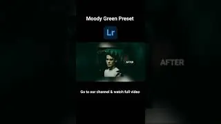 How to Edit Moody Green Photography - Moody Green Presets | Lightroom DNG Free Download #shorts