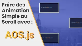 Animations au scroll avec la librairie AOS.js | Animate On Scroll