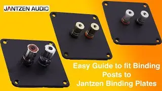 How-to fit Jantzen Binding Posts to Speaker Plate