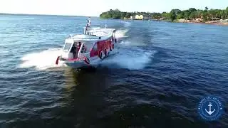Fomos chamados para gravar um comercial de uma lancha.