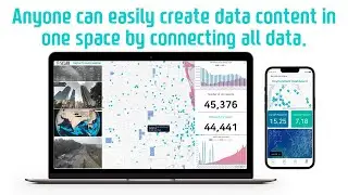 Create integrated data visualization without coding by linking IoT, API, CSV, and GIS data.