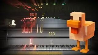 Steve's Lava Chicken ­− A Minecraft Movie | Piano Cover + 3D Visualizer