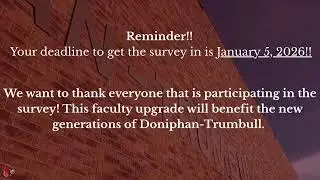 Facility Improvement Survey Reminder