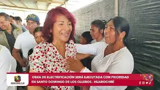 Santo Domingo de los Olleros: Obras de electrificación e infraestructura educativa serán ejecutadas