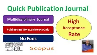 In 30 Days Scopus and Sci Journal | Fast Publication 