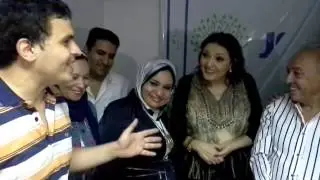 دكتور البرادعى مع جميلة اسماعيل بمقر حزب الدستور